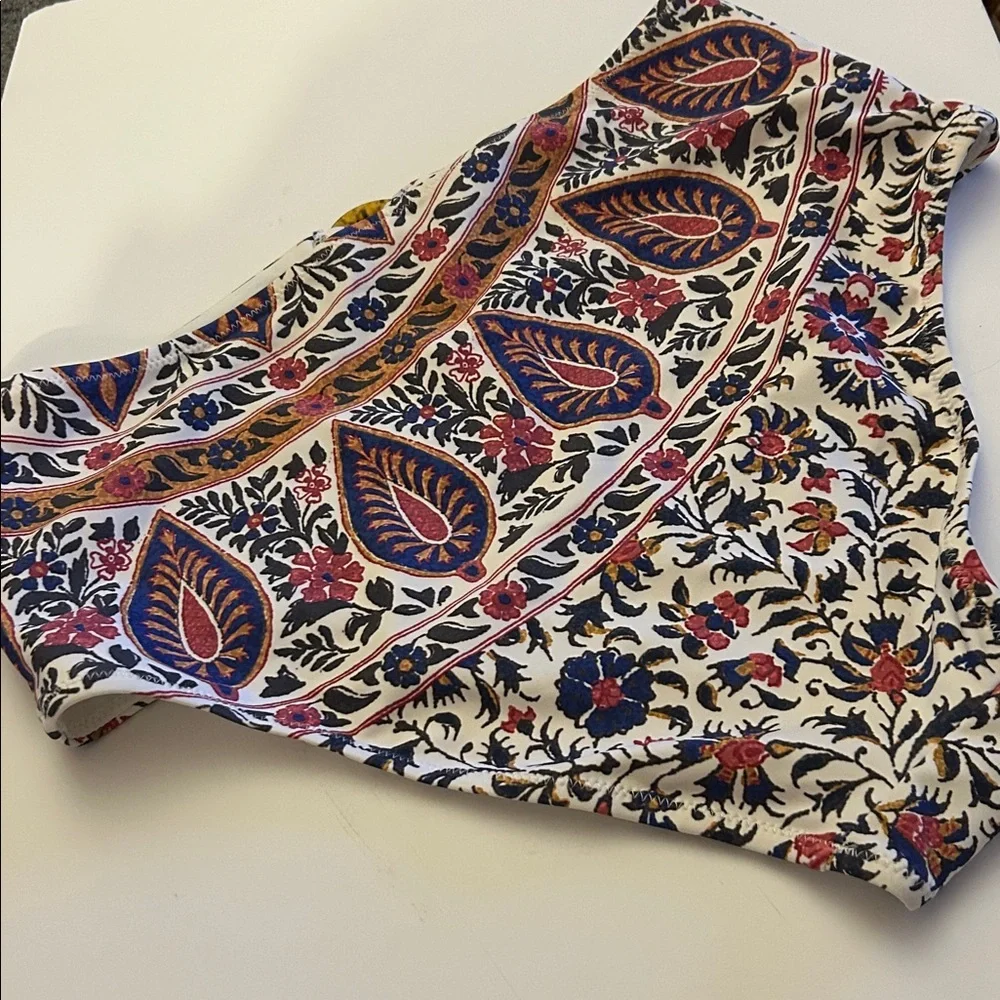 New Free People Verbena Pania Swim Botttoms size large high waisted floral